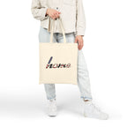 Home Script Tote Bag — American Flag "home" Canvas Tote, Patriotic Grocery & Market Bag