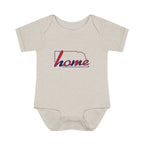 Nebraska 'Home' Infant Bodysuit — Baby Onesie with State Outline