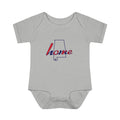 Alabama 'Home' Infant Bodysuit — Baby Onesie with State Outline