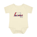 Massachusetts 'Home' Infant Bodysuit — Baby Onesie with State Outline