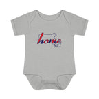 Massachusetts 'Home' Infant Bodysuit — Baby Onesie with State Outline