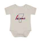 Vermont 'Home' Infant Bodysuit — Baby Onesie with State Outline