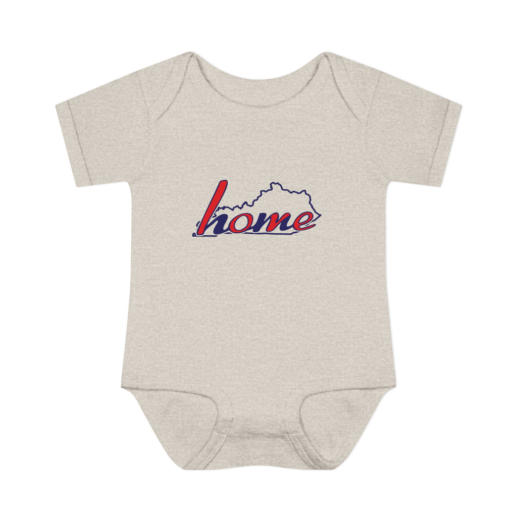 Kentucky 'Home' Infant Bodysuit — Baby Onesie with State Outline