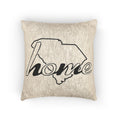South Carolina - Home and Love Woven Decorative Pillow