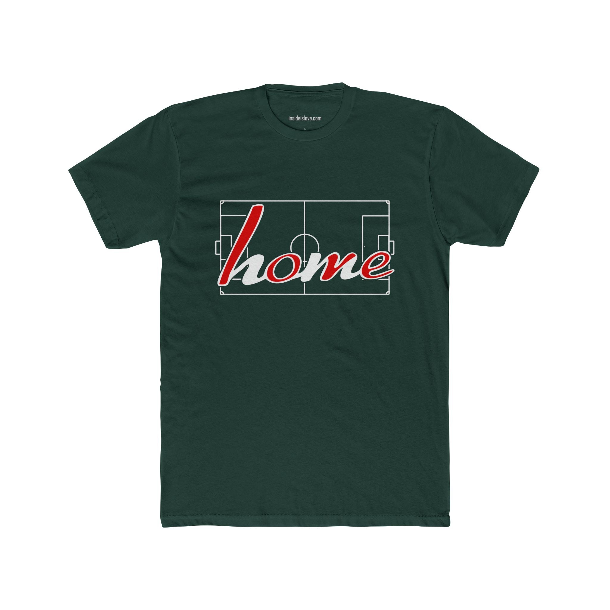 Soccer/Football - Home and Love Tee (red fill)