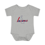 Delaware 'Home' Infant Bodysuit — Baby Onesie with State Outline