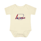 Arkansas 'Home' Infant Bodysuit — Baby Onesie with State Outline