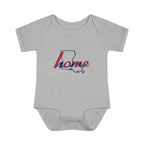 Lousiana 'Home' Infant Bodysuit — Baby Onesie with State Outline