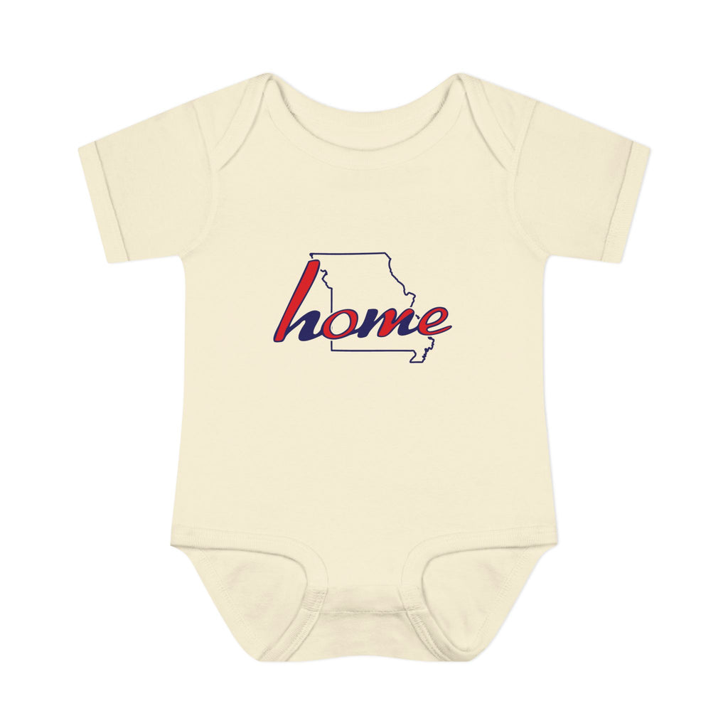 Missouri 'Home' Infant Bodysuit — Baby Onesie with State Outline