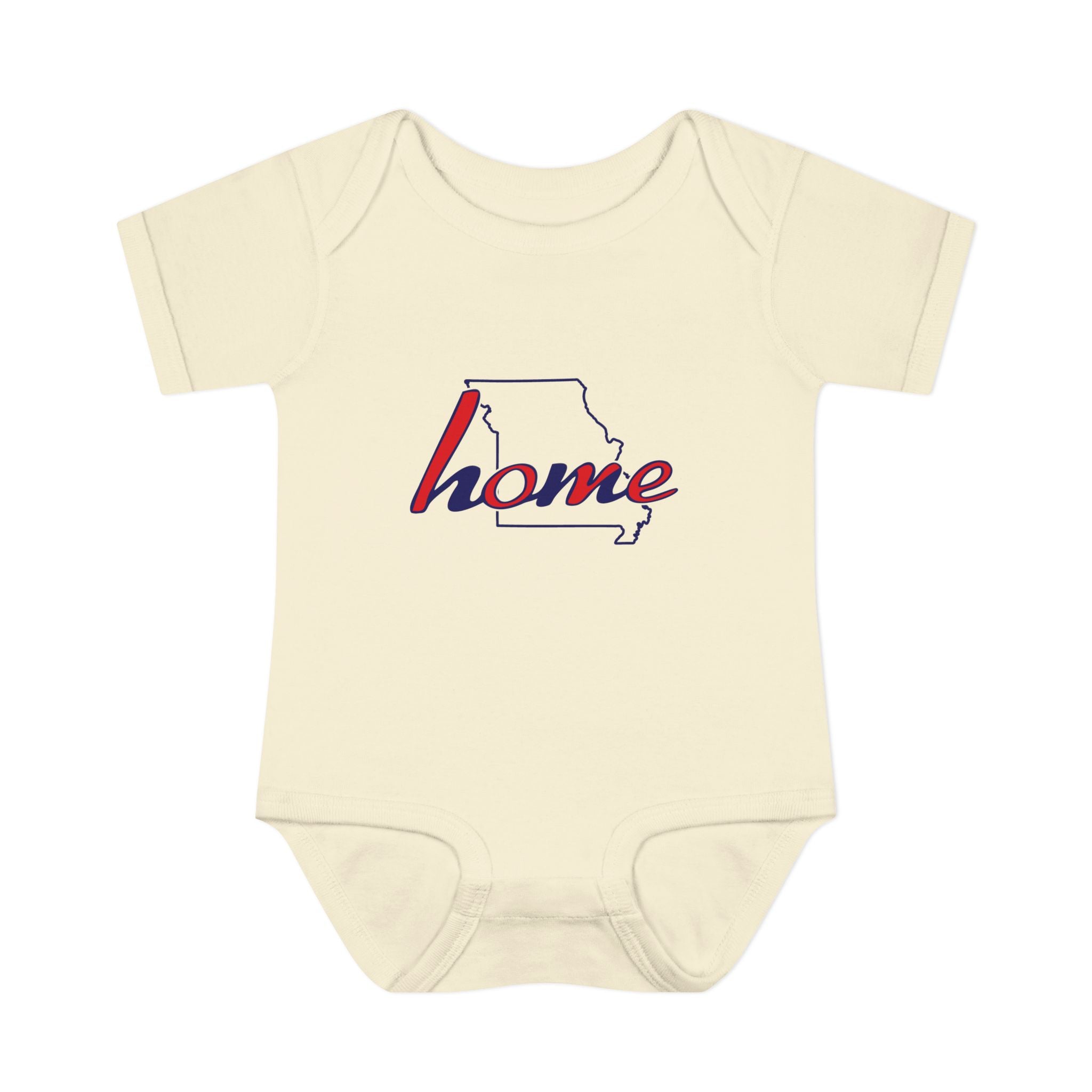 Missouri 'Home' Infant Bodysuit — Baby Onesie with State Outline