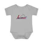 Virginia 'Home' Infant Bodysuit — Baby Onesie with State Outline