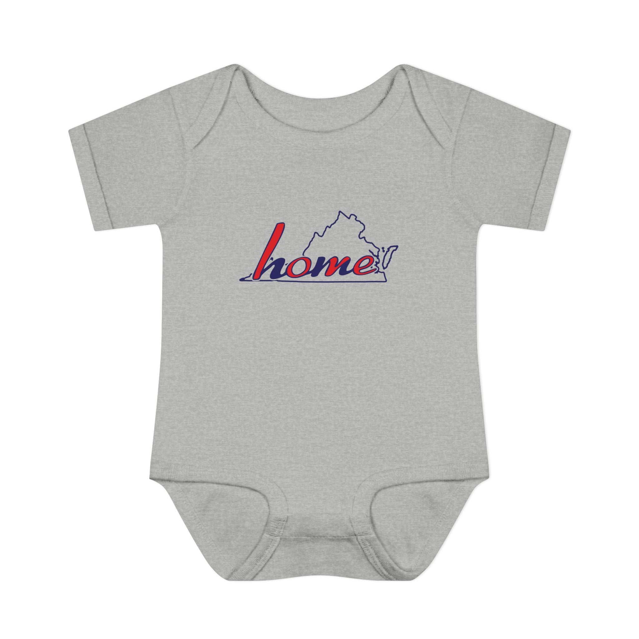 Virginia 'Home' Infant Bodysuit — Baby Onesie with State Outline