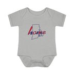 Rhode Island 'Home' Infant Bodysuit — Baby Onesie with State Outline