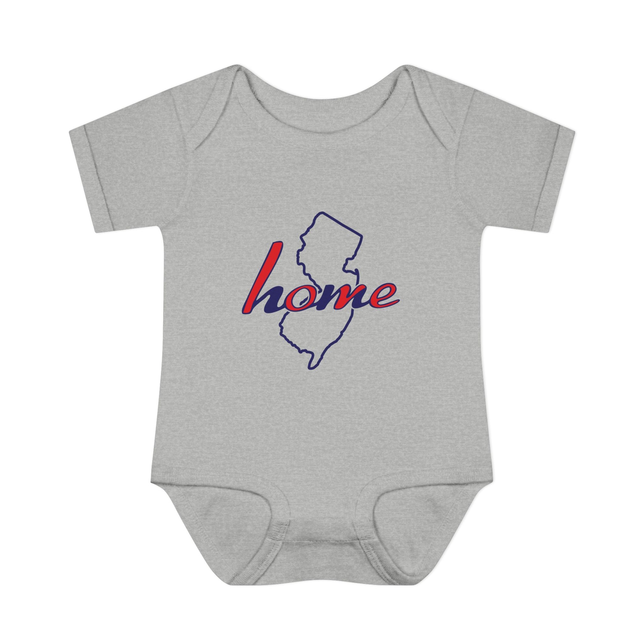 New Jersey 'Home' Infant Bodysuit — Baby Onesie with State Outline