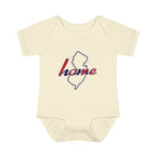 New Jersey 'Home' Infant Bodysuit — Baby Onesie with State Outline