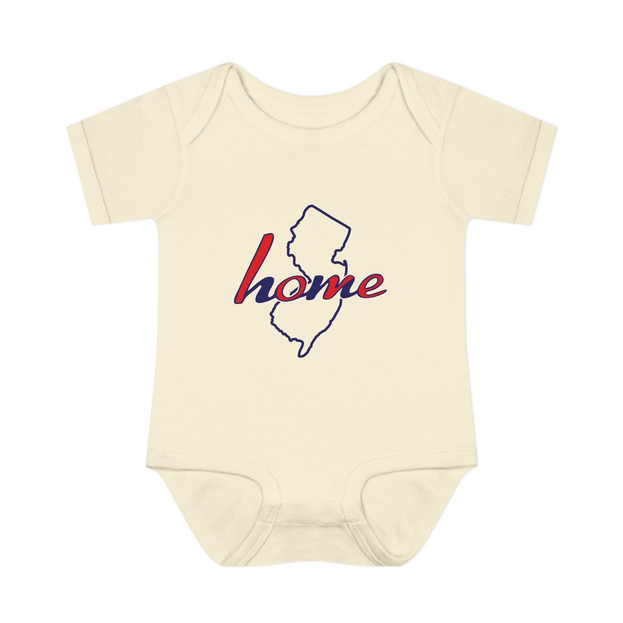 New Jersey 'Home' Infant Bodysuit — Baby Onesie with State Outline