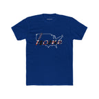 Patriotic “Home and Love" USA Map T‑Shirt — American Flag Script Tee
