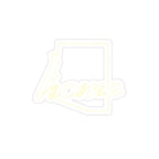 Die-Cut 'Home' Transparent Outdoor Sticker — Weatherproof Laptop & Car Decal