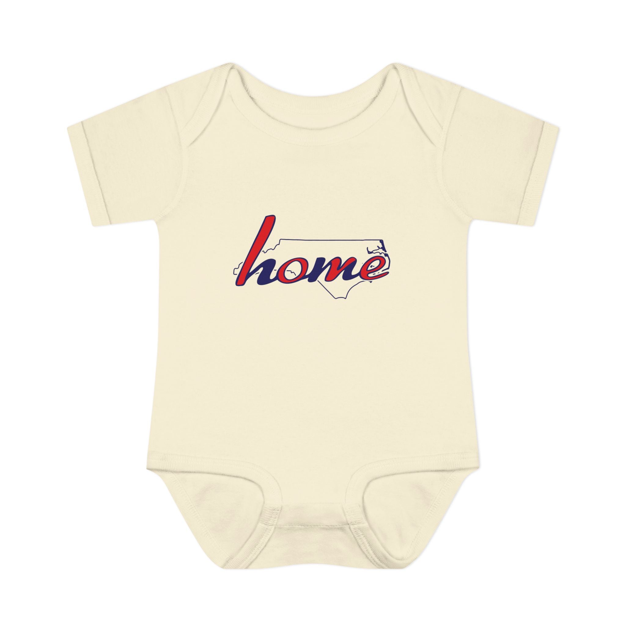 North Carolina 'Home' Infant Bodysuit — Baby Onesie with State Outline