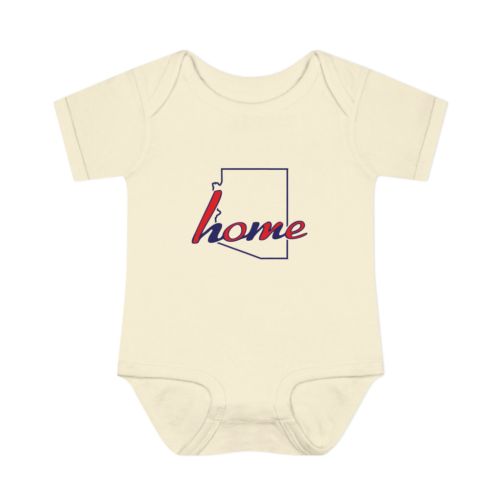 Arizona 'Home' Infant Bodysuit — Baby Onesie with State Outline