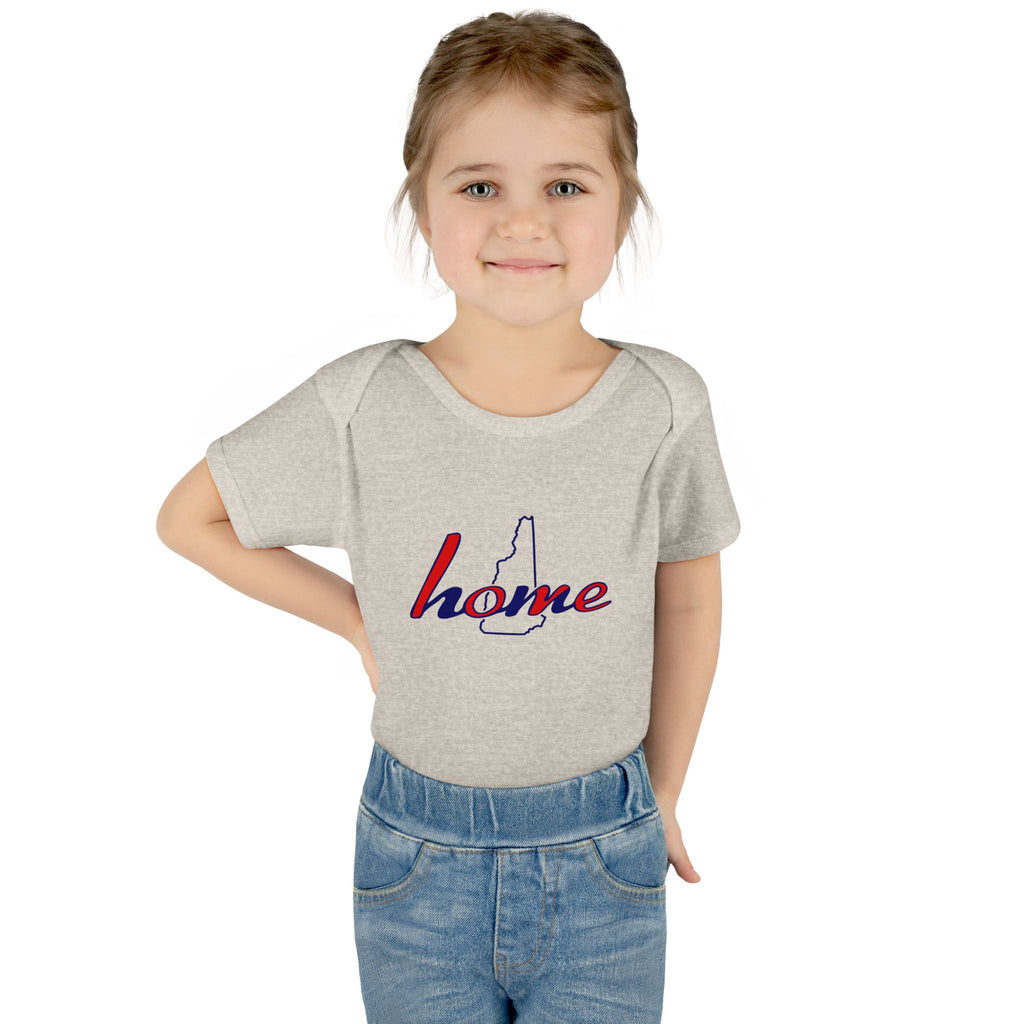 New Hampshire 'Home' Infant Bodysuit — Baby Onesie with State Outline