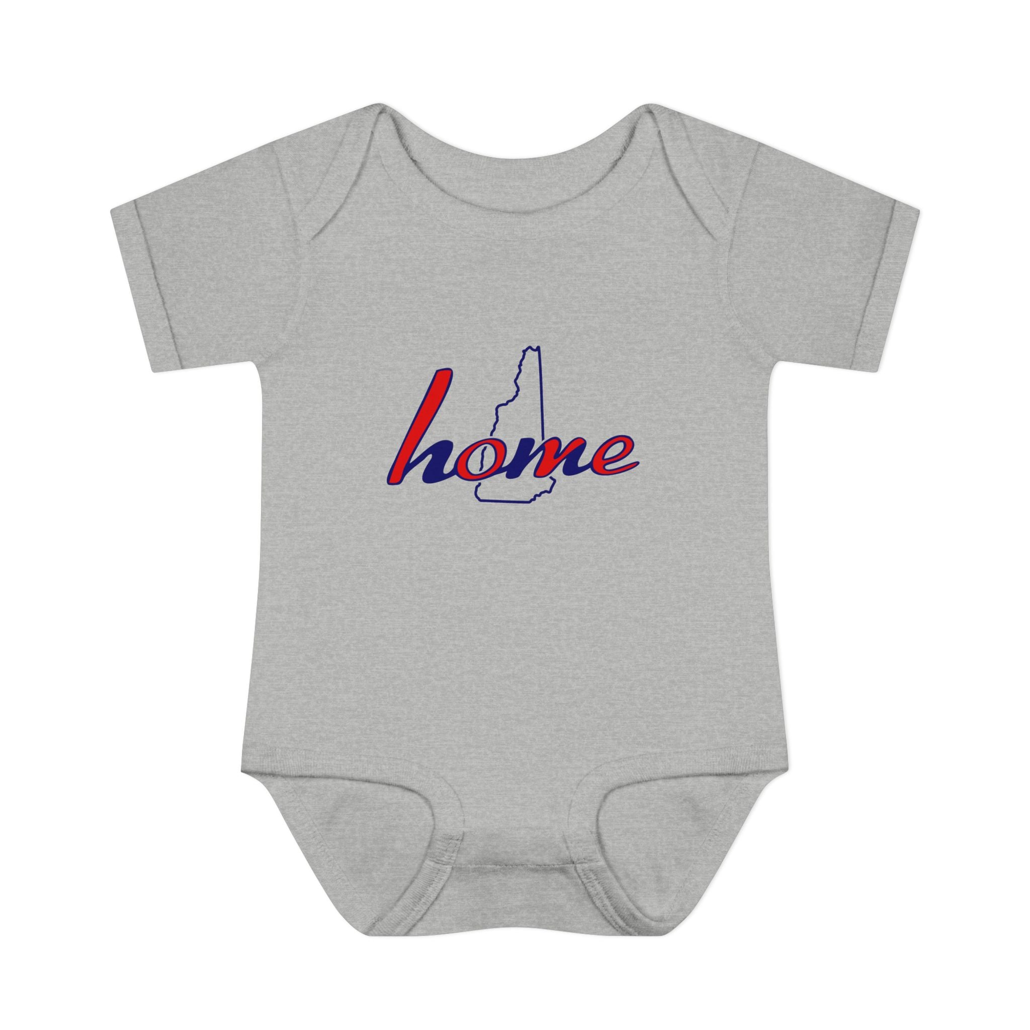 New Hampshire 'Home' Infant Bodysuit — Baby Onesie with State Outline