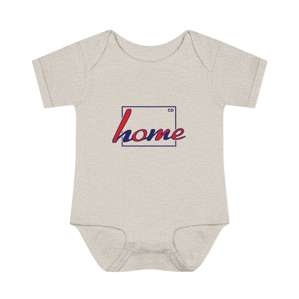 Colorado 'Home' Infant Bodysuit — Baby Onesie with State Outline