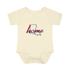 Lousiana 'Home' Infant Bodysuit — Baby Onesie with State Outline