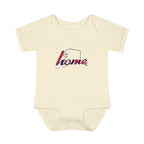 Alaska 'Home' Infant Bodysuit — Baby Onesie with State Outline