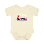Nebraska 'Home' Infant Bodysuit — Retro State Pride Baby Onesie