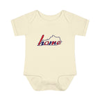 Kentucky 'Home' Infant Bodysuit — Baby Onesie with State Outline