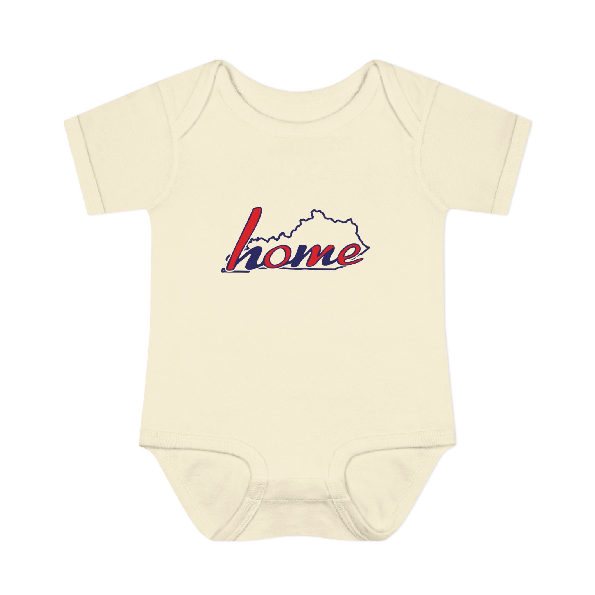 Kentucky 'Home' Infant Bodysuit — Baby Onesie with State Outline