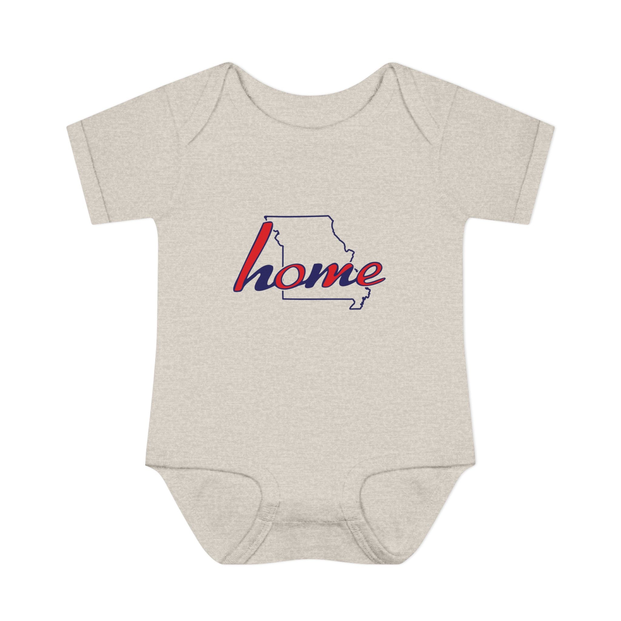 Missouri 'Home' Infant Bodysuit — Baby Onesie with State Outline