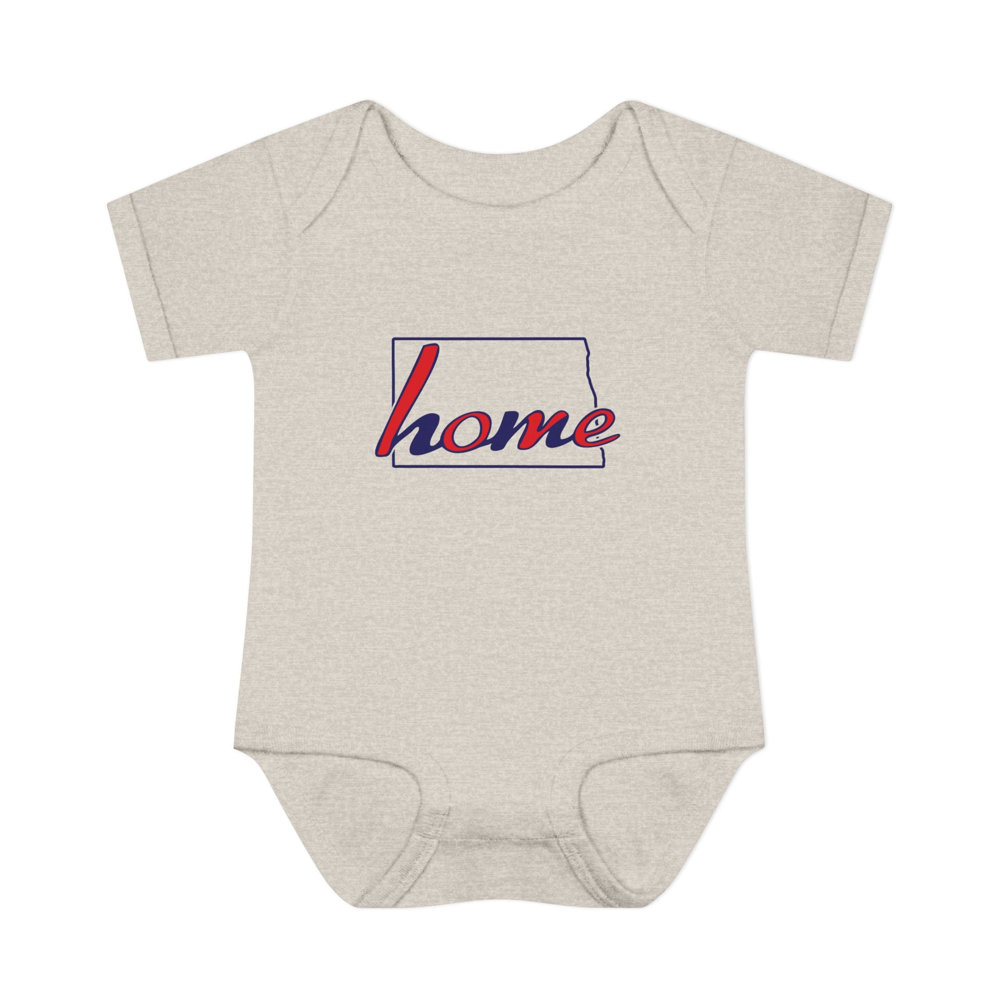 Nebraska 'Home' Infant Bodysuit — Retro State Pride Baby Onesie