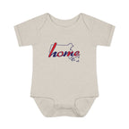 Massachusetts 'Home' Infant Bodysuit — Baby Onesie with State Outline