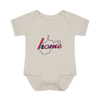 West Virginia 'Home' Infant Bodysuit — Baby Onesie with State Outline