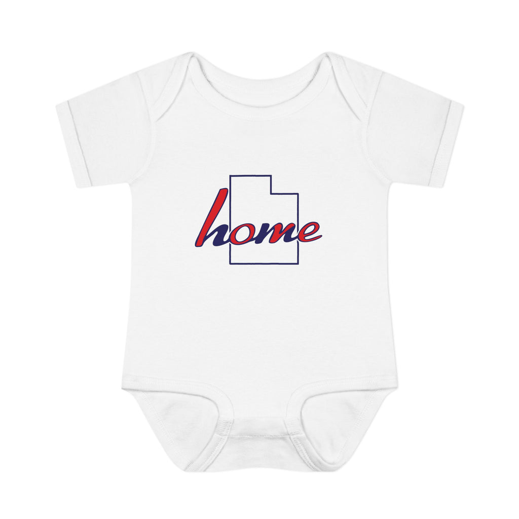 Utah 'Home' Infant Bodysuit — Baby Onesie with State Outline