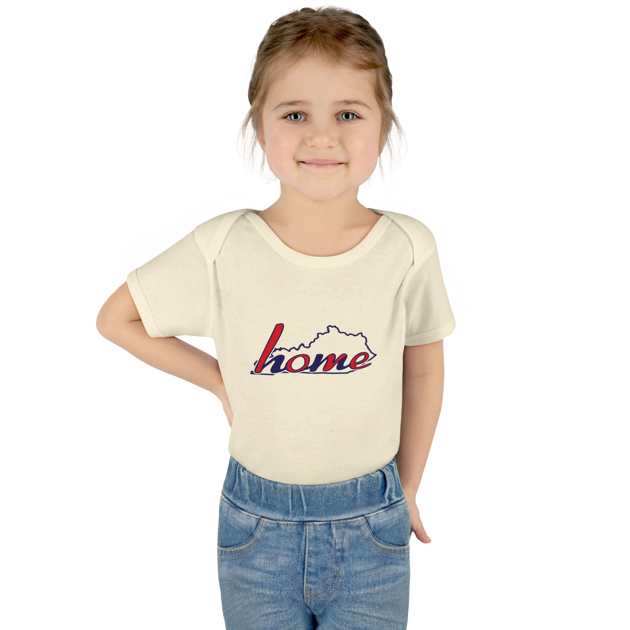 Kentucky 'Home' Infant Bodysuit — Baby Onesie with State Outline