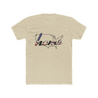 Patriotic “Home and Love" USA Map T‑Shirt — American Flag Script Tee