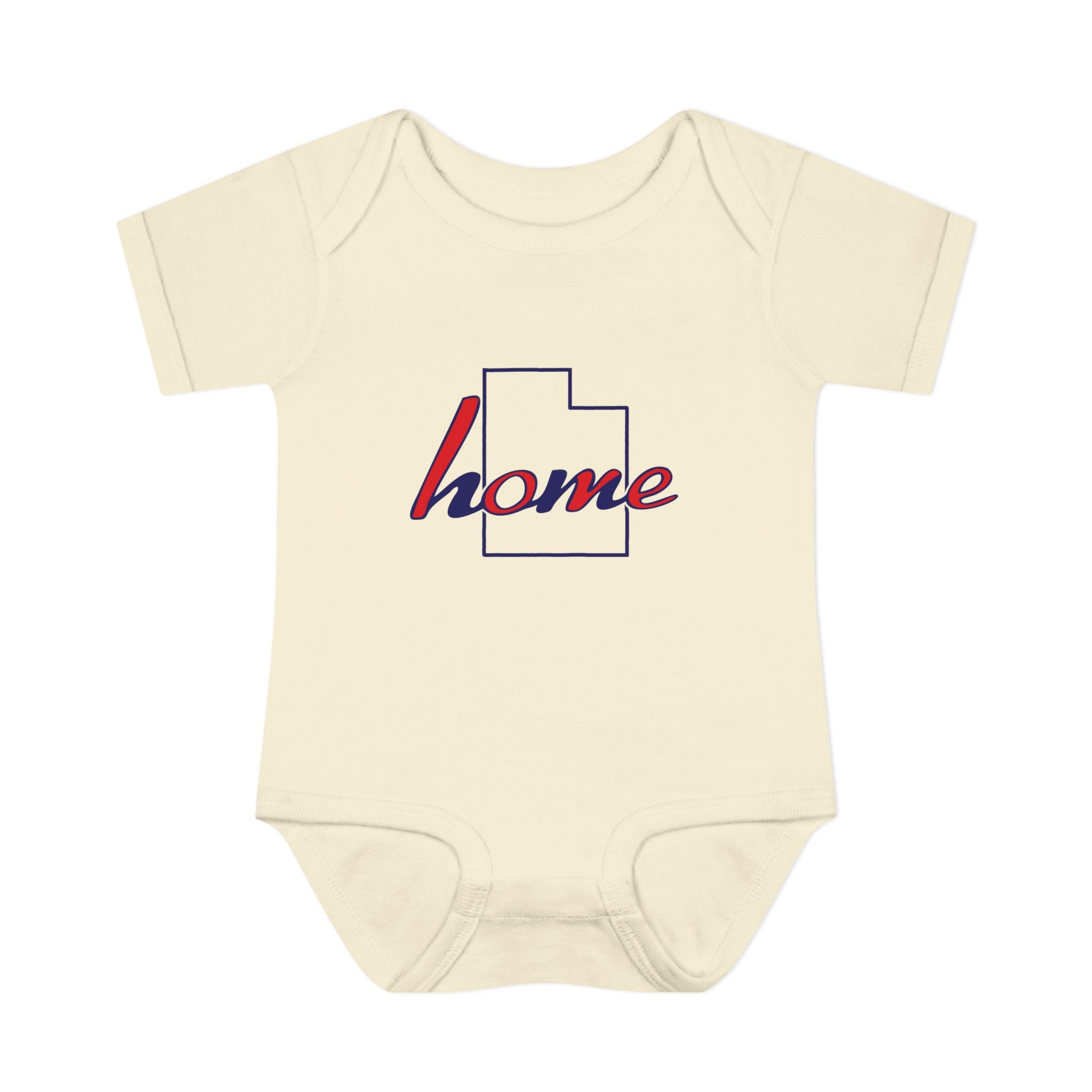 Utah 'Home' Infant Bodysuit — Baby Onesie with State Outline