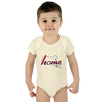 Massachusetts 'Home' Infant Bodysuit — Baby Onesie with State Outline