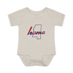Mississippi 'Home' Infant Bodysuit — Baby Onesie with State Outline