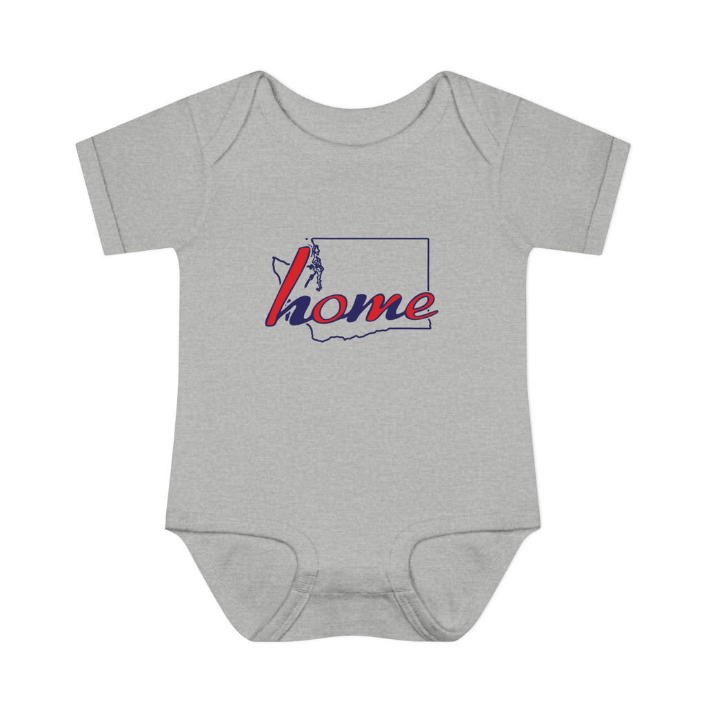 Washington 'Home' Infant Bodysuit — Baby Onesie with State Outline