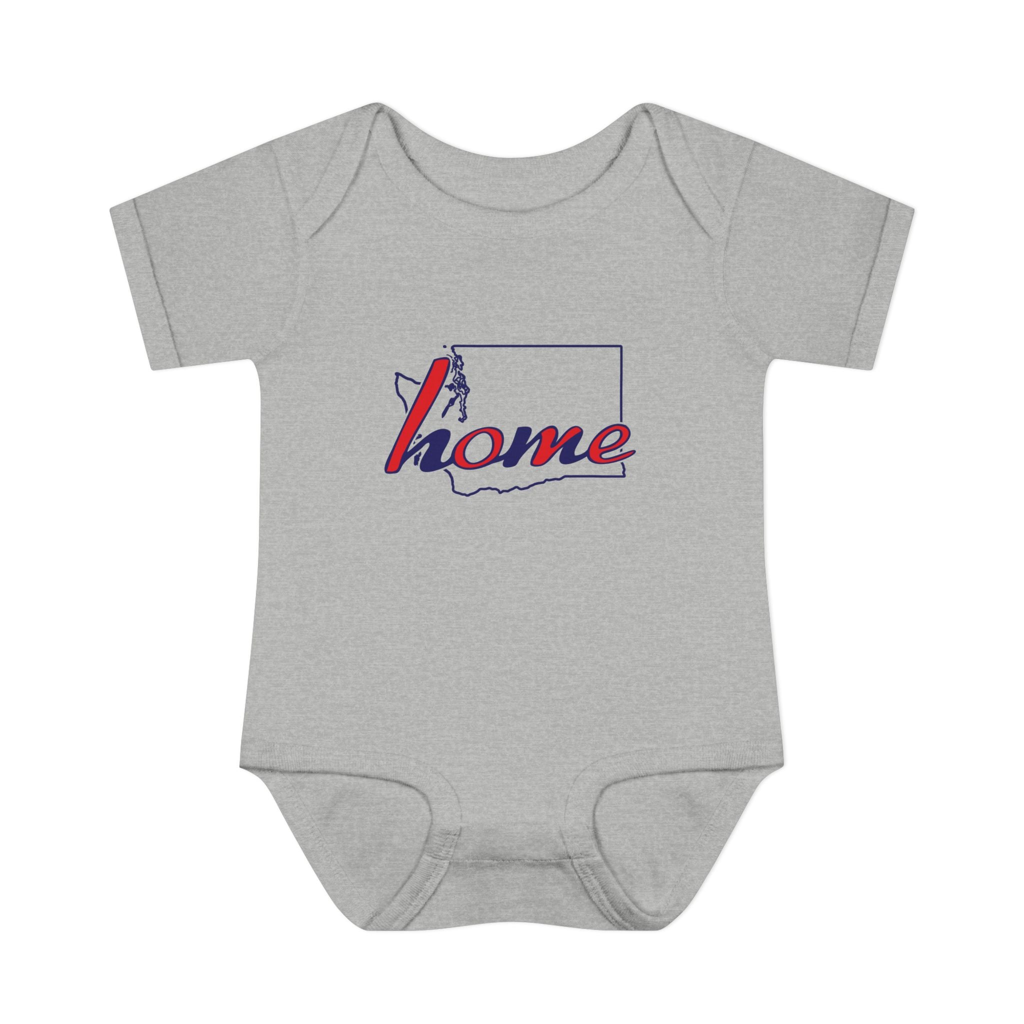Washington 'Home' Infant Bodysuit — Baby Onesie with State Outline