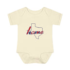 Texas 'Home' Infant Bodysuit — Baby Onesie with State Outline