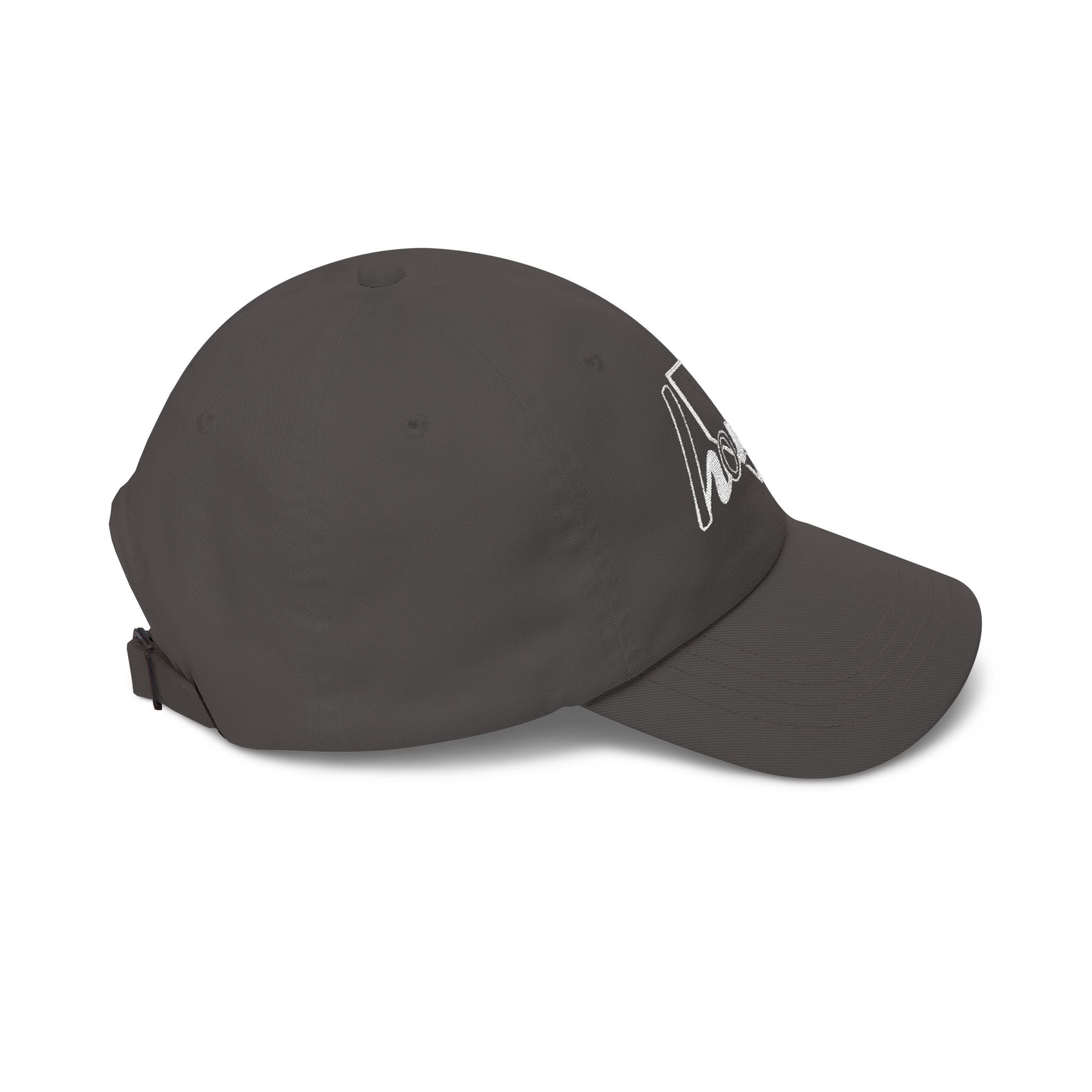 Home Plate Cap — Minimal White Embroidered Baseball/Softball Hat