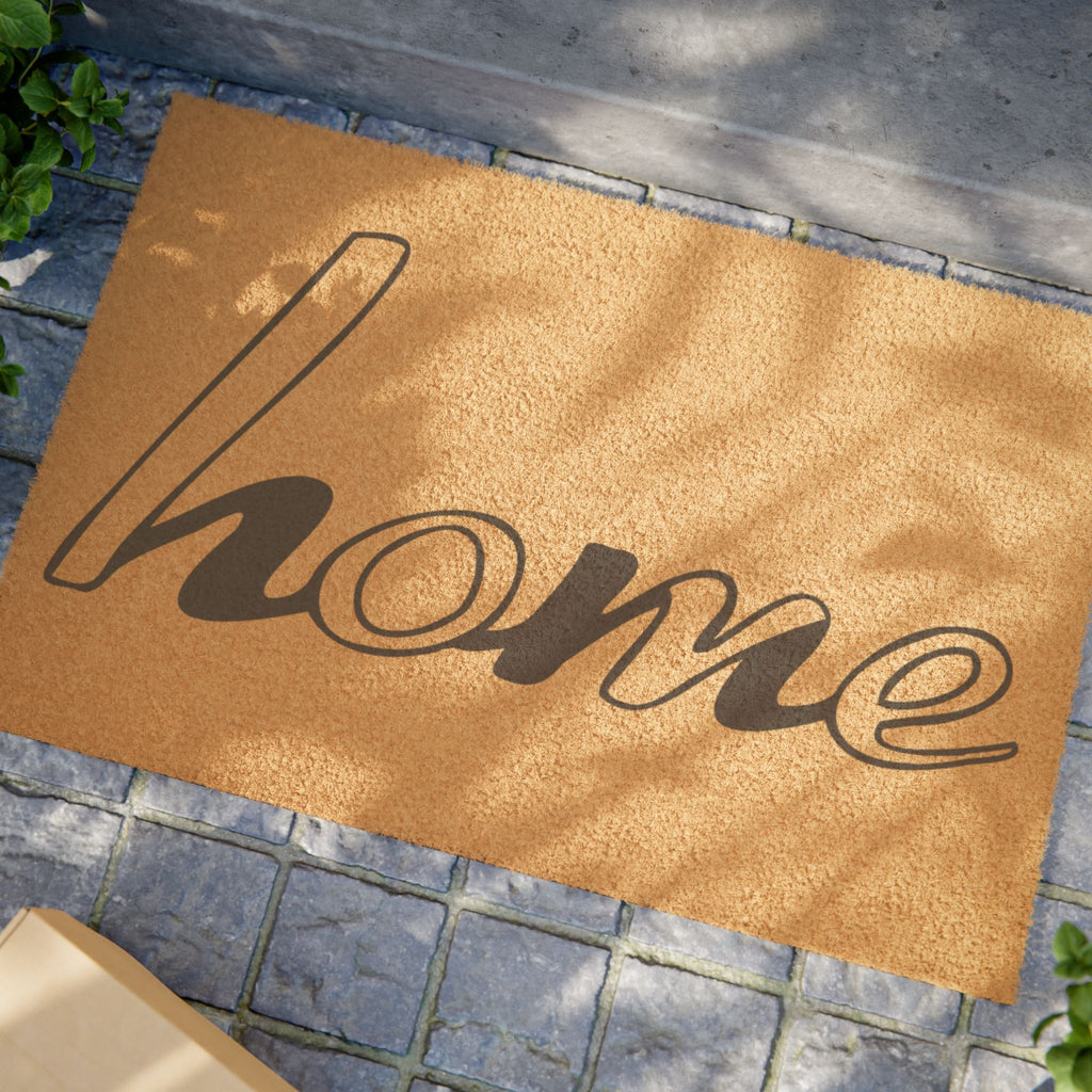 Natural Coir 'home' Doormat – Rustic Welcome Entry Mat