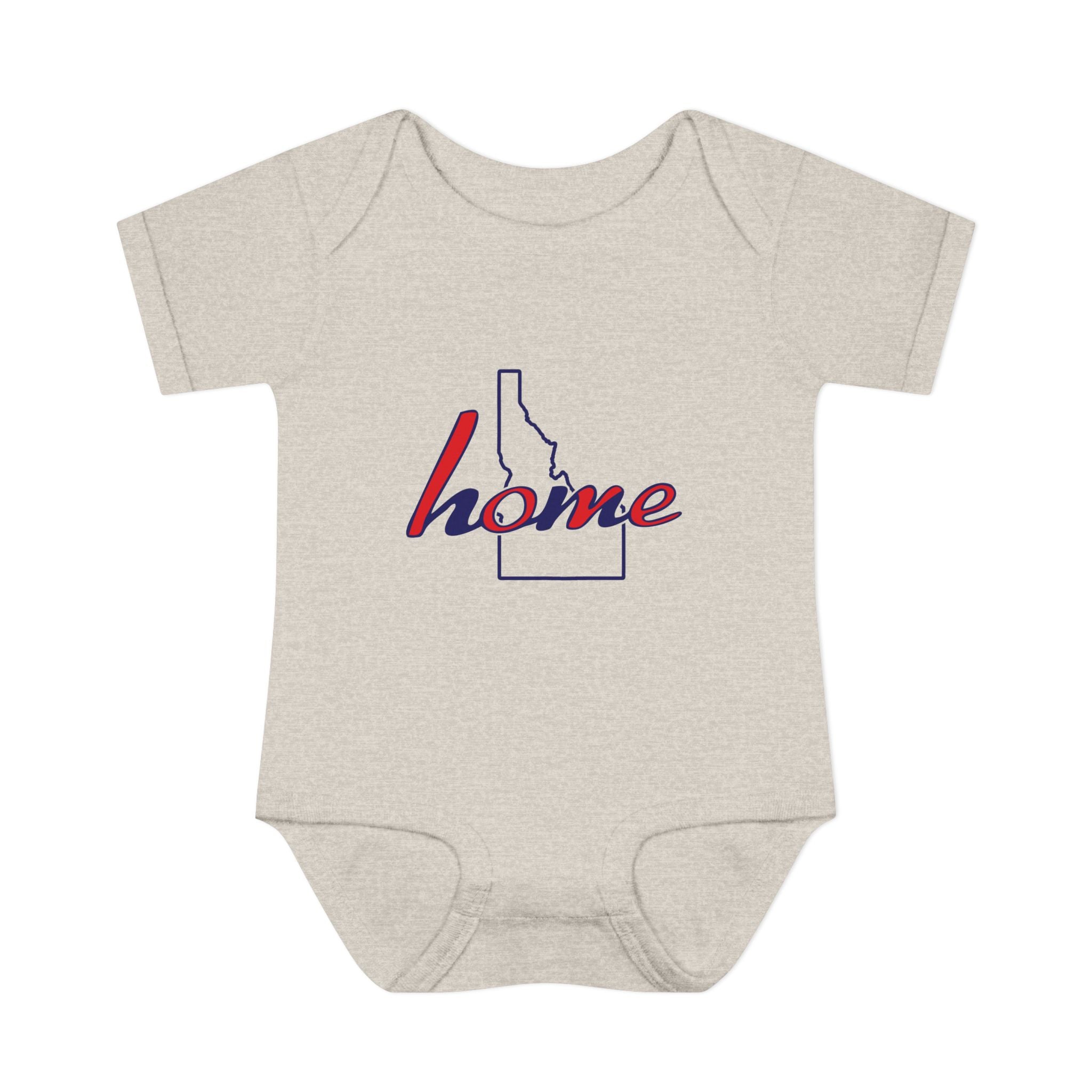 Idaho 'Home' Infant Bodysuit — Baby Onesie with State Outline