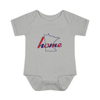 Minnesota 'Home' Infant Bodysuit — Baby Onesie with State Outline