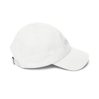 Home Plate Cap — Minimal White Embroidered Baseball/Softball Hat